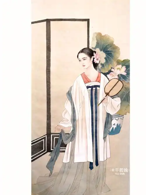 李清照工笔仕女图作画步骤加高清图